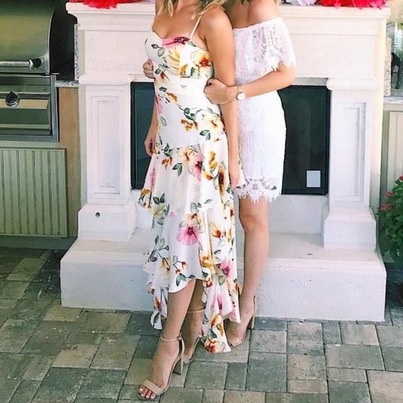 Leith Floral High Low Maxi dress size XL - Picture 3 of 9